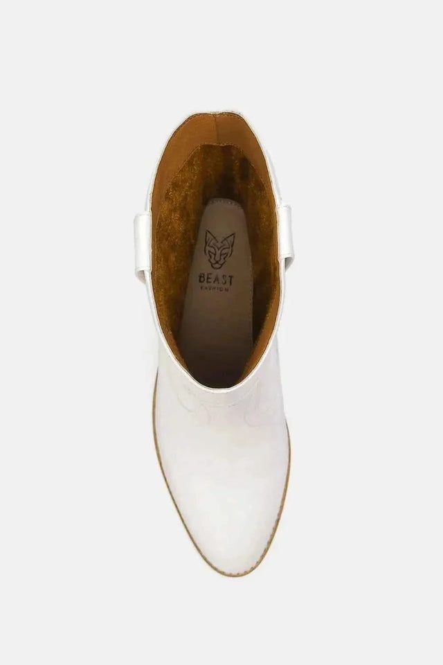Butterfly Detail Point Toe Boots : Beast Fashion