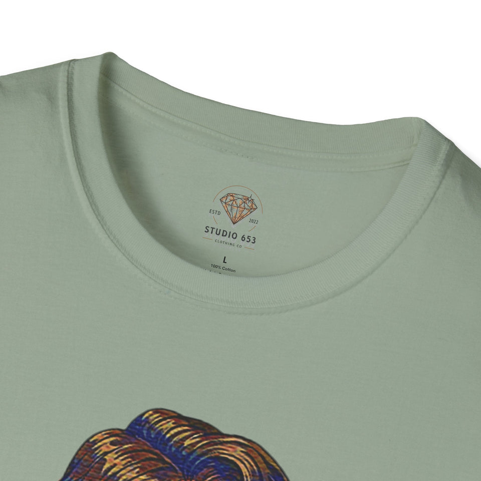 Clothed With Strength Tattooed Pin Up Vintage Graphic Tee