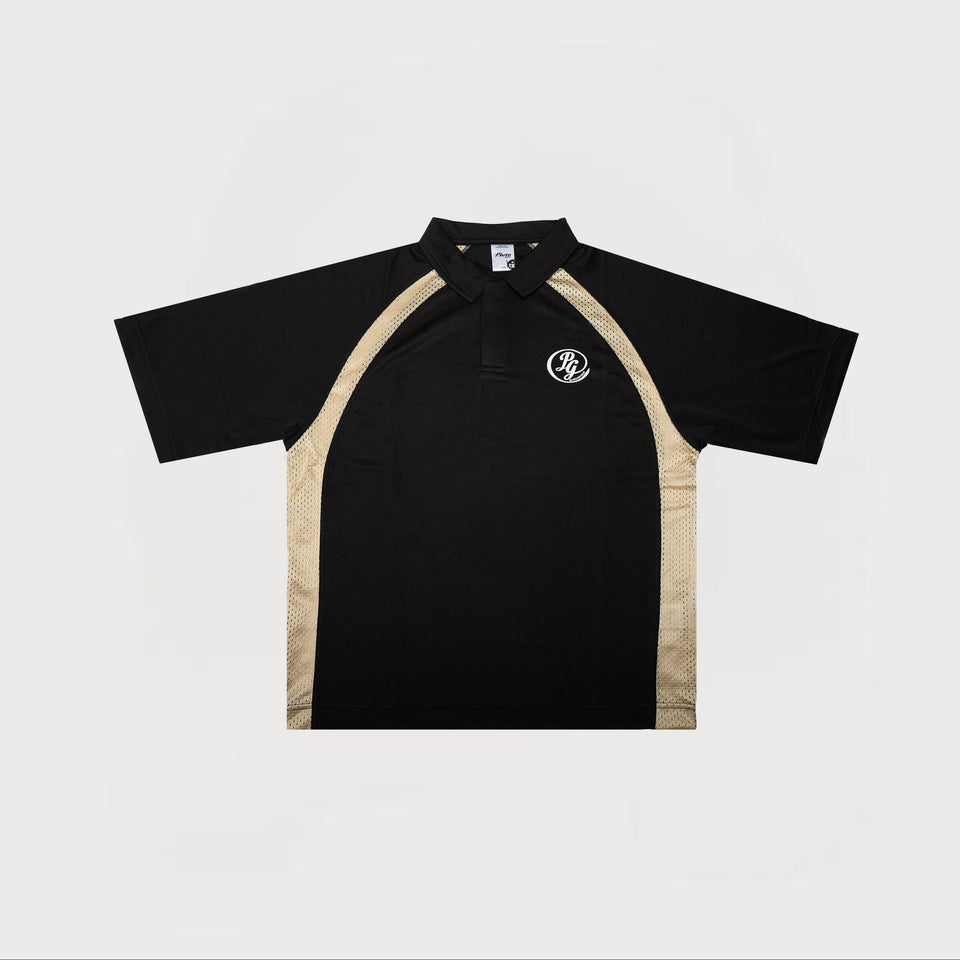 JERSEY POLO | BLACK/GOLD