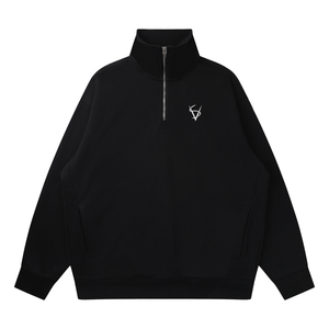 Quarter-Zip Drop Shoulder Sweatshirt
