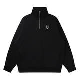 Quarter-Zip Drop Shoulder Sweatshirt