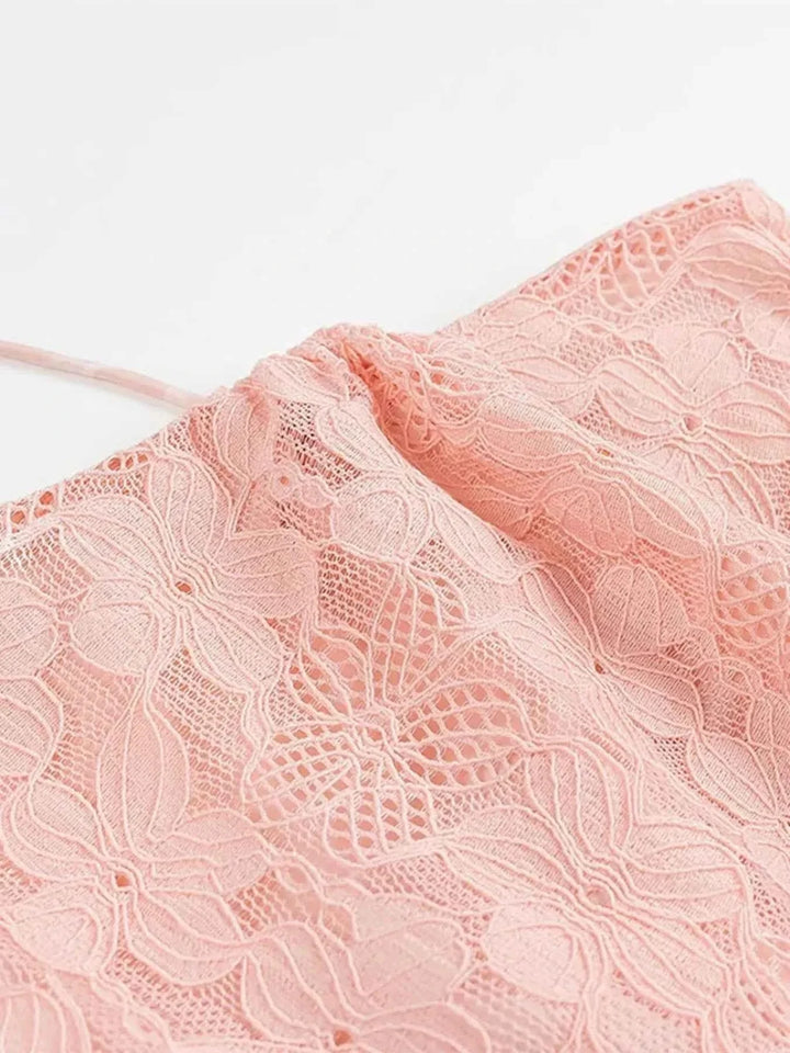 Lace One Shoulder : Mini Dress