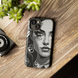 Green Eyed Devilish Beauty Tough Phone Case