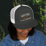 Iron Pines Trucker Hat – “Live Loud. Be Inconvenient.” Brass Knuckle Edition