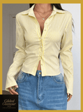 Striped Button Up Long Sleeve Shirt
