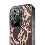 Gothic Abstract Skull Clear Phone Case