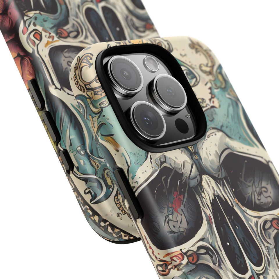 Abstract Skull Tough Phone Case