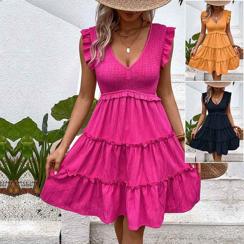 Stylish Euro-Egypt Sleeveless Dress
