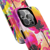 Neon Floral Tough Phone Case
