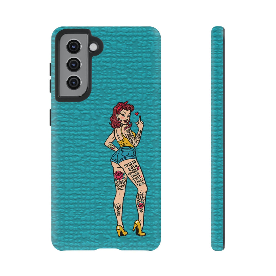 Stupid Boys Tough Phone Case