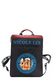 Nicole Lee USA Multi Pocket Travel Backpack Vintage Style