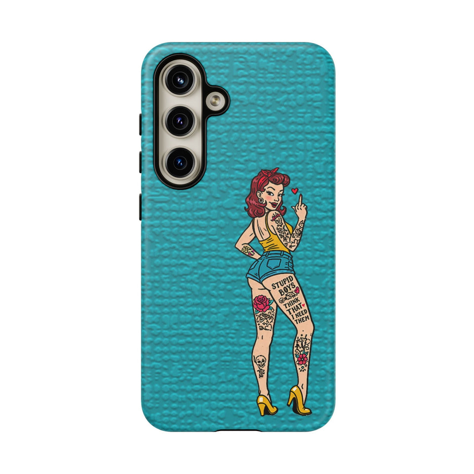 Stupid Boys Tough Phone Case
