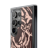 Gothic Abstract Skull Clear Phone Case