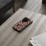Gothic Abstract Skull Clear Phone Case