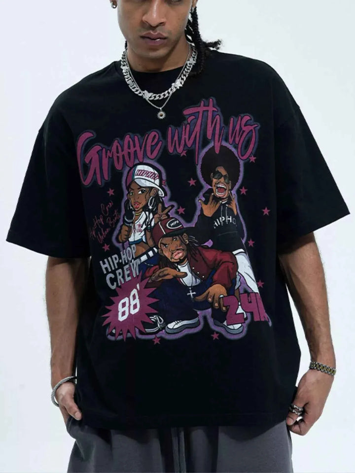 Cool Men's Graphic Tee, Comfy Half Sleeve Shirt for Men