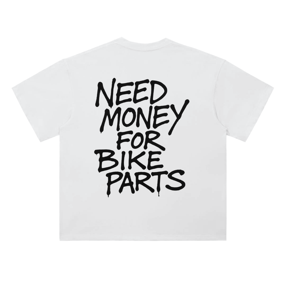 White Need Money Tee