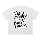 White Need Money Tee