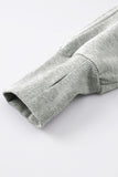 Green Zip Stand Collar Ribbed Thumbhole Sleeve Sweatshirt