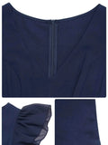 Stylish V-Neck Wide : Leg Jumpsuit