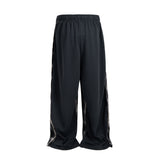 PLAID SPLIT SWEATPANTS
