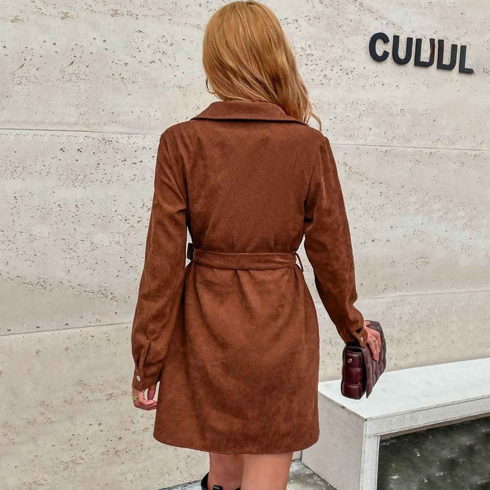 European Loose Casual : Long-Sleeve Dress