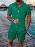Comfortable Men's Graphic T-Shirt Set with Half Sleeve Tee for Men