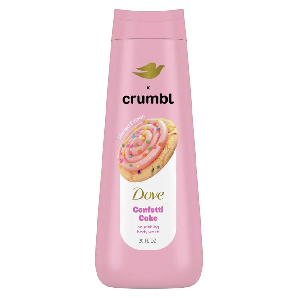 Dove Crumbl Limited Edition Confetti Cake Body Care Gift Set, 3 Count