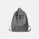 Elegant Leather Backpack Bag : With Fancy Zipper