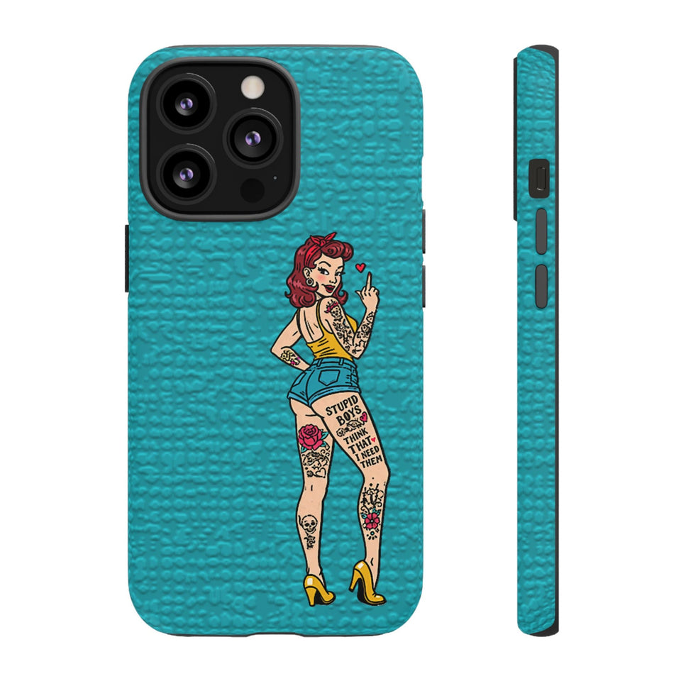 Stupid Boys Tough Phone Case