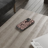 Gothic Abstract Skull Clear Phone Case