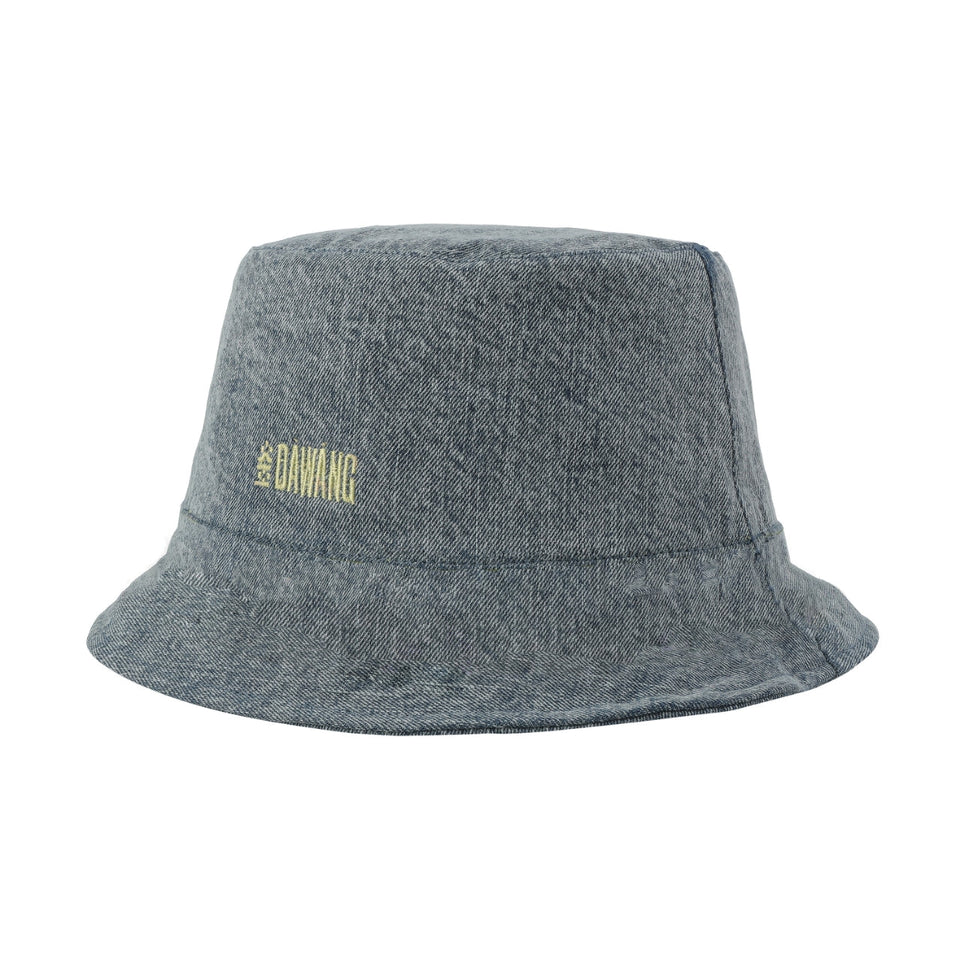 Fan Reversible Bucket Hat Denim/Green