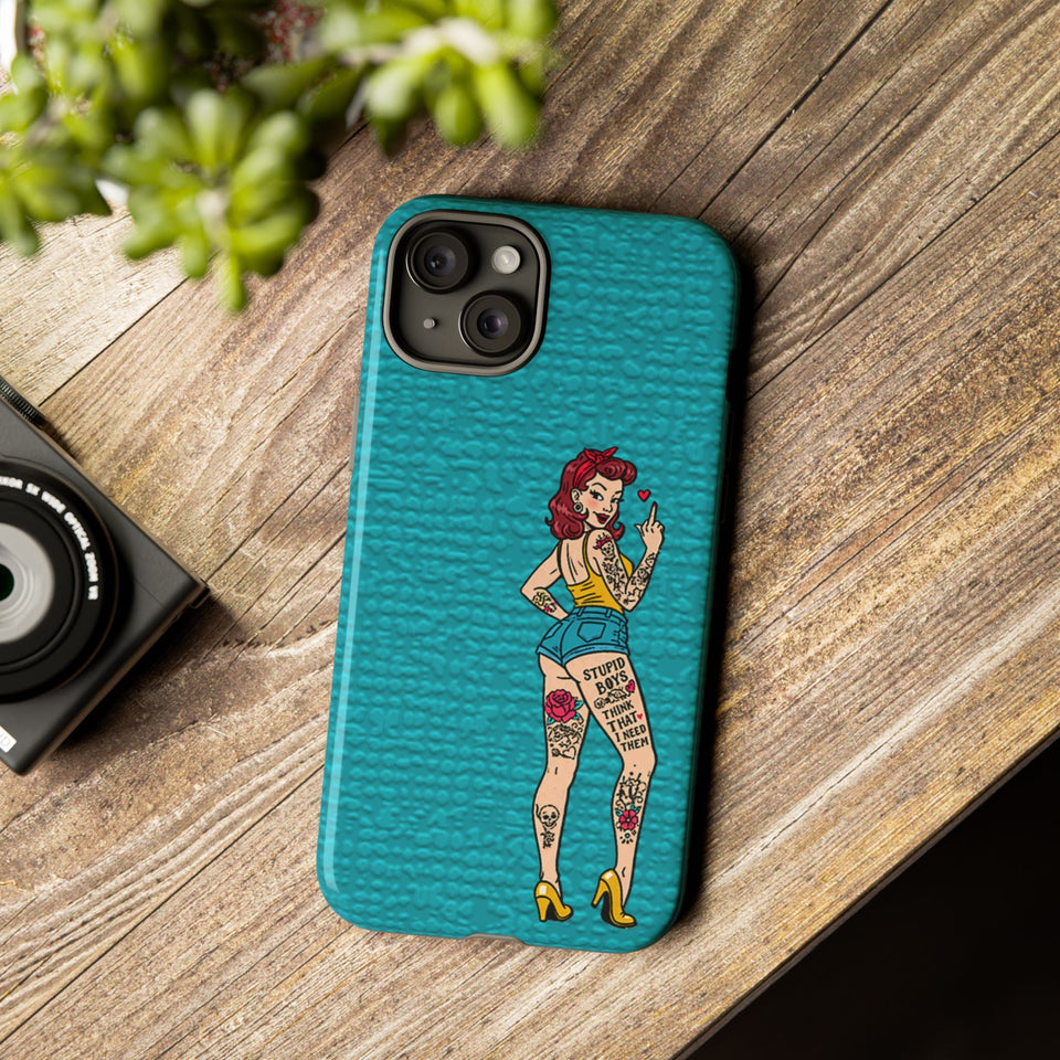 Stupid Boys Tough Phone Case