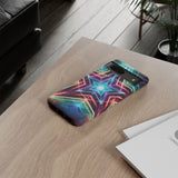 Neon Light Stars Tough Phone Case
