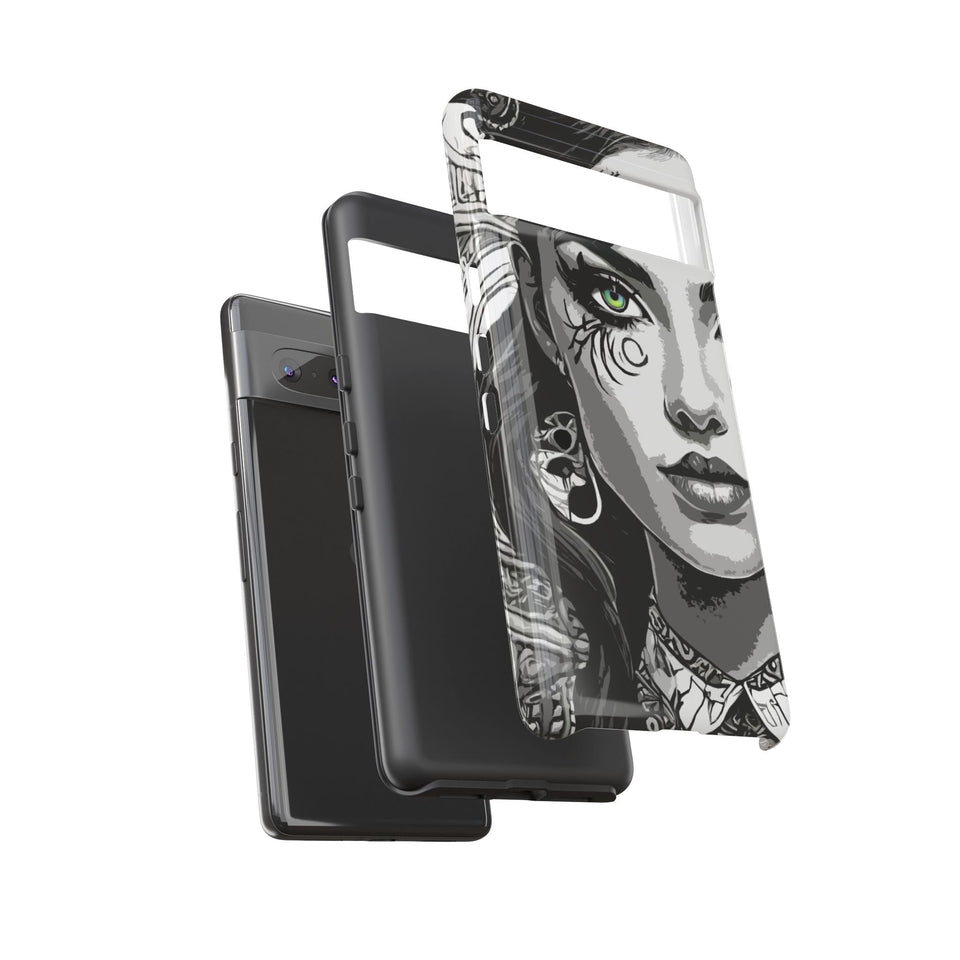 Green Eyed Devilish Beauty Tough Phone Case