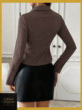Striped Button Up Long Sleeve Shirt