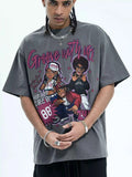 Cool Men's Graphic Tee, Comfy Half Sleeve Shirt for Men