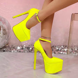 Womans Stylish : Platform High Heel Pumps