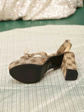 Elegant Platform Block : Heel Sandals