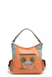 Nicole Lee Sun And Sand Hobo Handbag Pebbled Vegan Leather