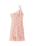 Lace One Shoulder : Mini Dress