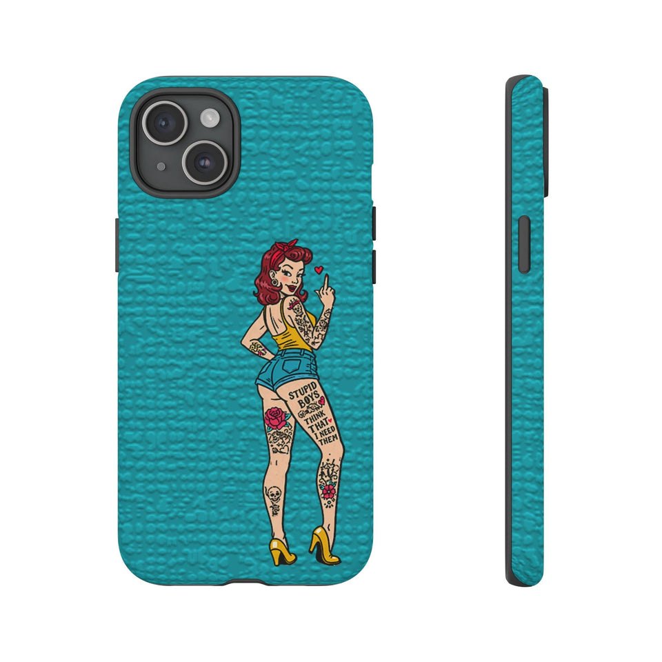 Stupid Boys Tough Phone Case