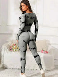 Scoop Neck Long Sleeve : Active Jumpsuit