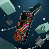 Colorful Vinyl Record Clear Phone Case