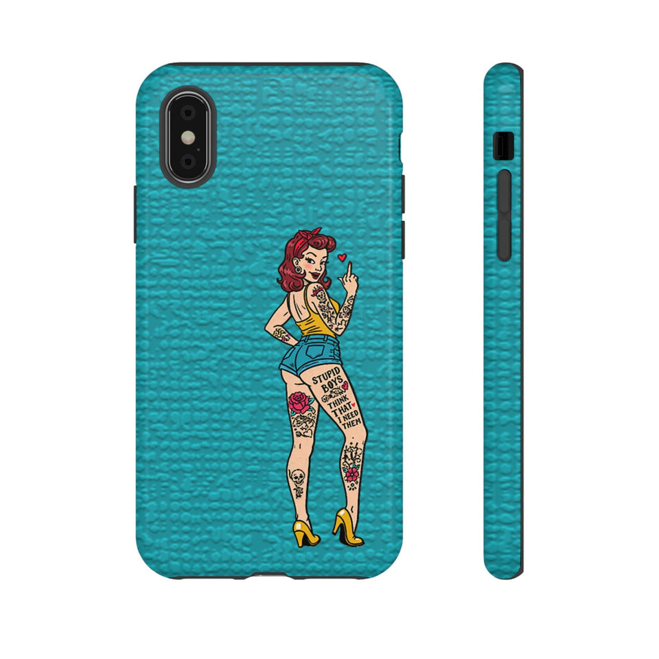 Stupid Boys Tough Phone Case
