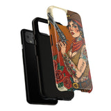 Vintage Western Tough Phone Case with Outlaw Design