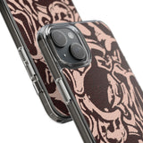 Gothic Abstract Skull Clear Phone Case