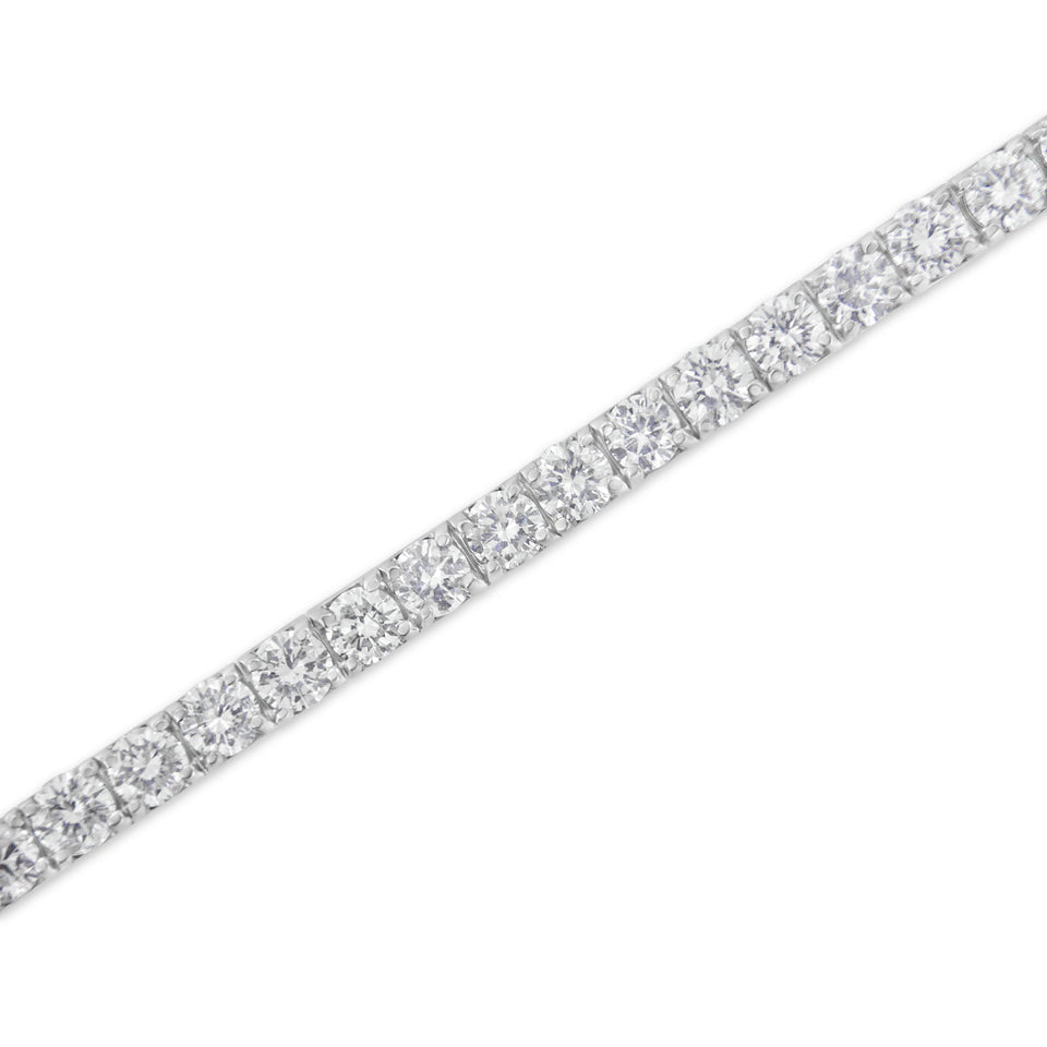 IGI Certified 5.0 Cttw Cut Diamond 14K White Gold Classic 7â€ Tennis Bracelet (H-I Color, I1-I2 Clarity)