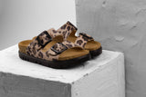 Terra by LEON- Women’s Leather Sandal– Adjustable Buckle Cork-style Footbed