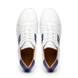 61-101-NVY OLYMPIAS Italian Calfskin and Crocodile Stripe, Navy
