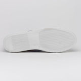 61-101-NVY OLYMPIAS Italian Calfskin and Crocodile Stripe, Navy